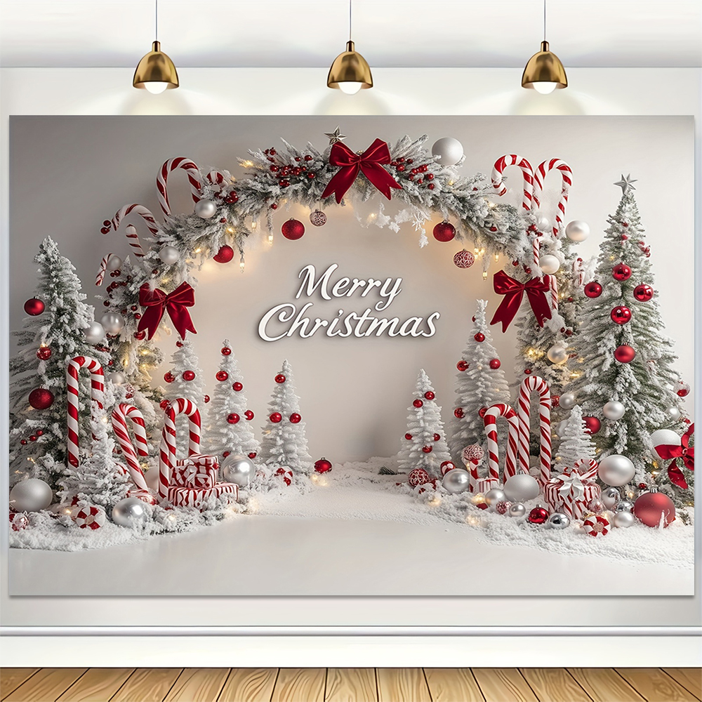 Baby Xmas Clothing - Merry Christmas Backdrop Xmas Tree Snowflake