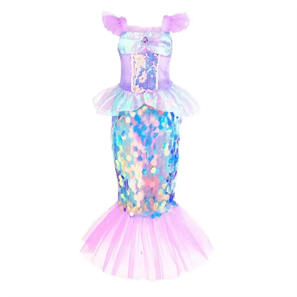 Mermaid Dress Girls Kids Cospl – Baby Q Clothing Bewertung und Preis