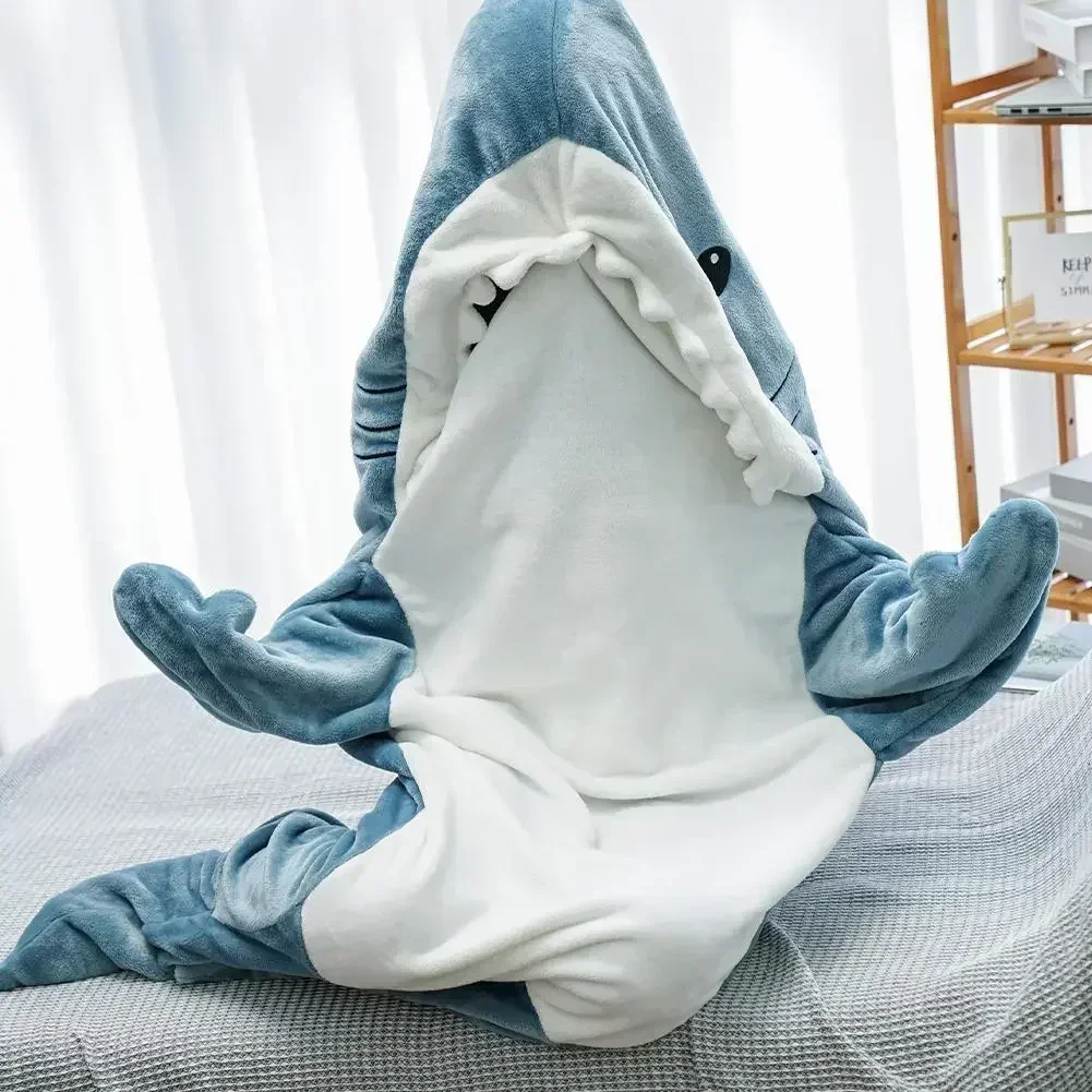Cartoon Shark Blanket Hoodie W – Fleece Sleep Bag Bewertung und Preis