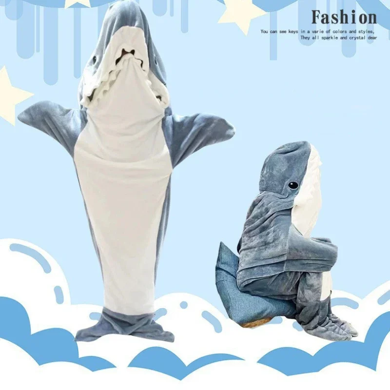 Cartoon Shark Blanket Hoodie W – Fleece Sleep Bag Bewertung und Preis