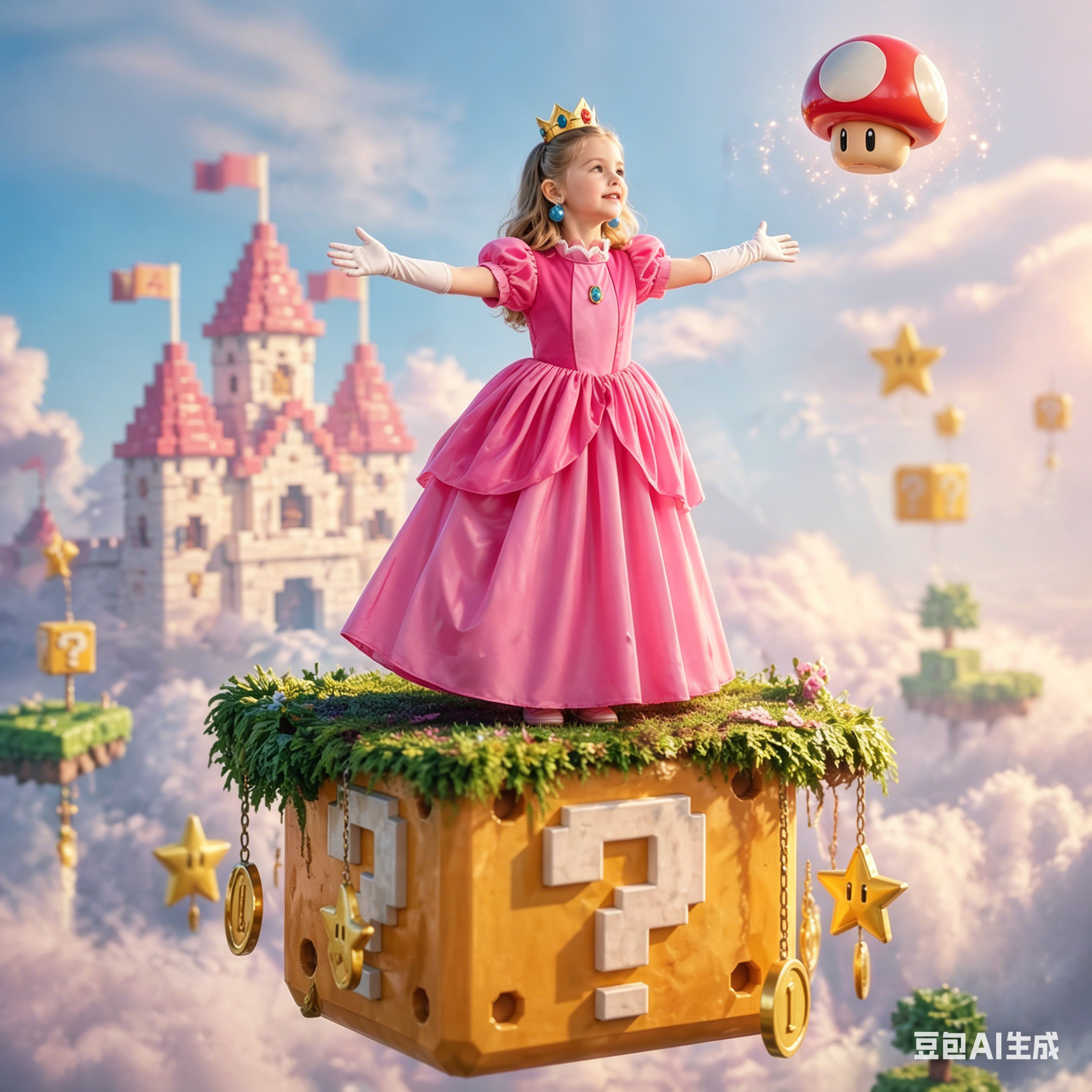 Princess Peach Style Dress Up  – Baby Clothing For Girls Bewertung und Preis