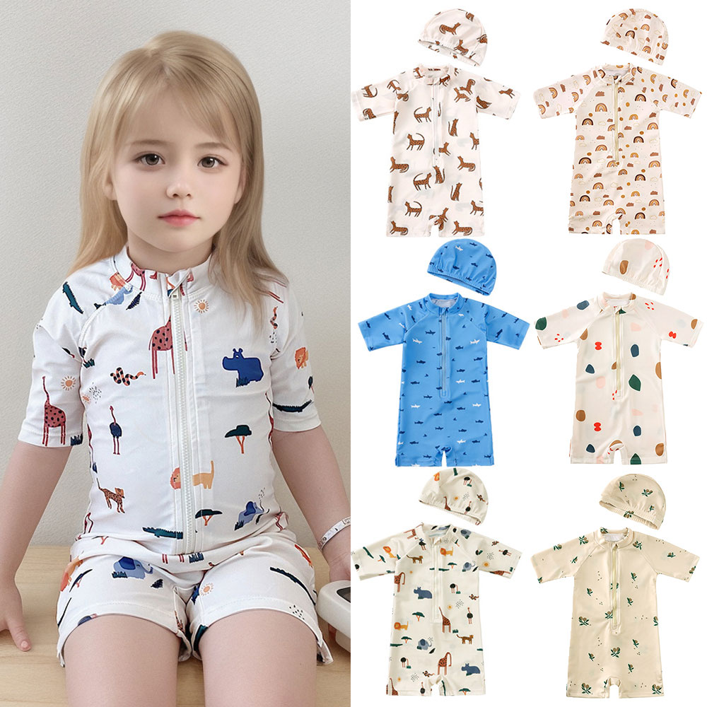 0-7Y Baby Toddler Kids One-pie – Baby Swimwear Uv Bewertung und Preis