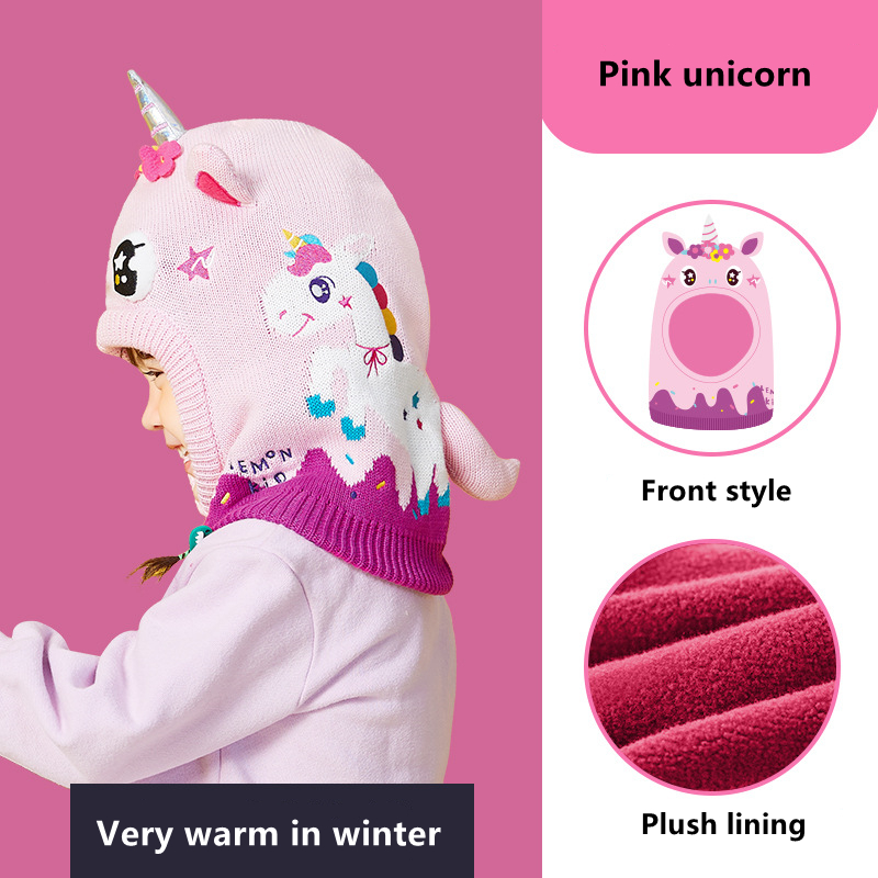 Kids Hat Scarf Gloves Set 3D D – Baby Hat Beanie Bewertung und Preis