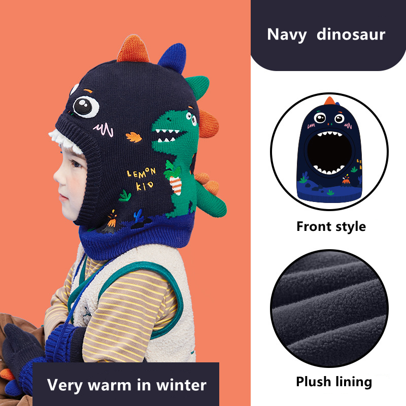 Kids Hat Scarf Gloves Set 3D D – Baby Hat Beanie Bewertung und Preis