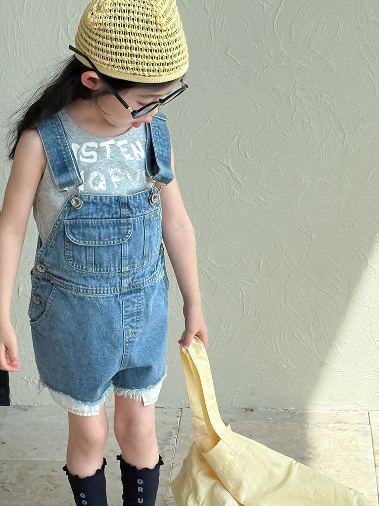 2025 Summer New Children Loose – Baby Overall Denim Bewertung und Preis