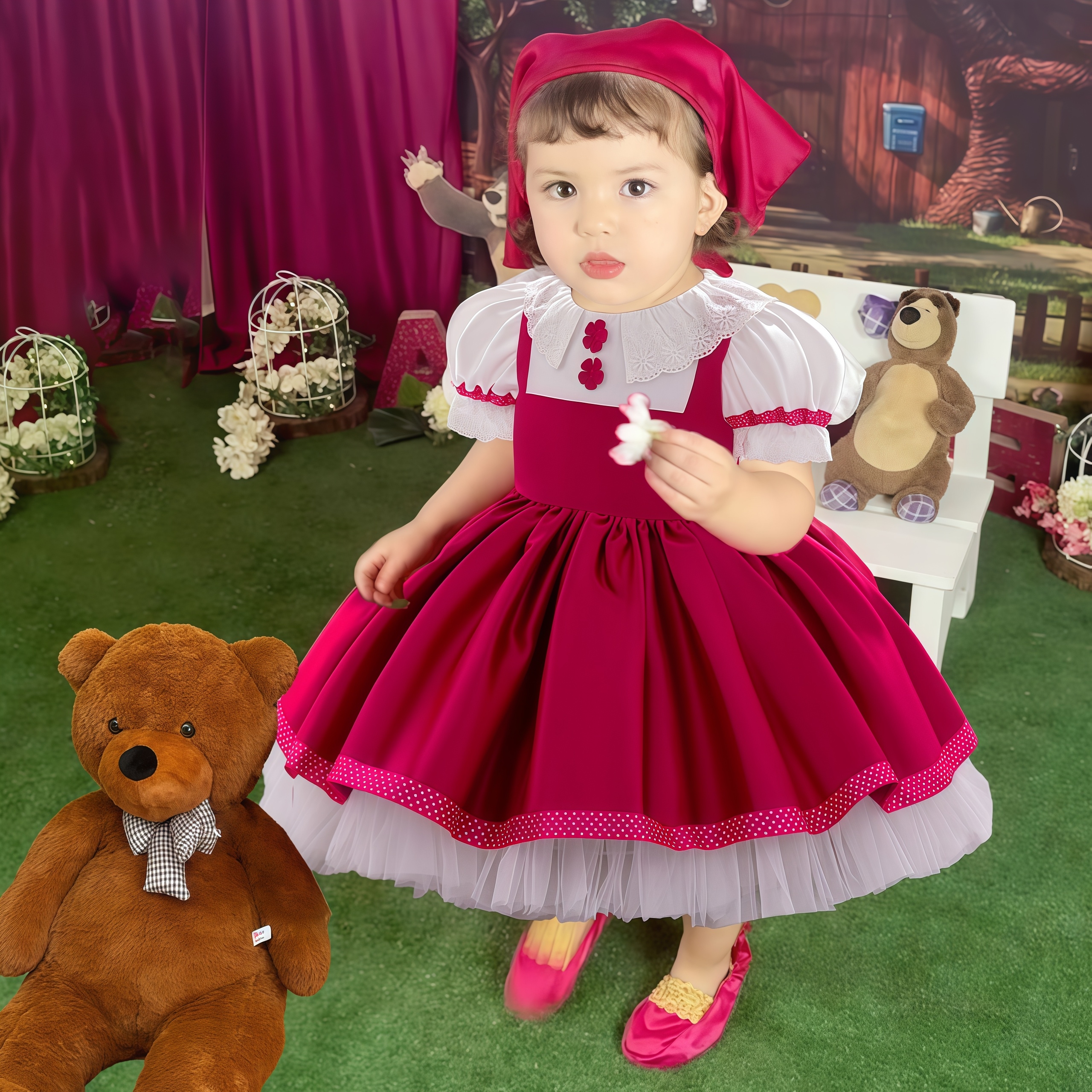 Masha and Bear Maid Costume fo – Baby Xmas Clothing Bewertung und Preis