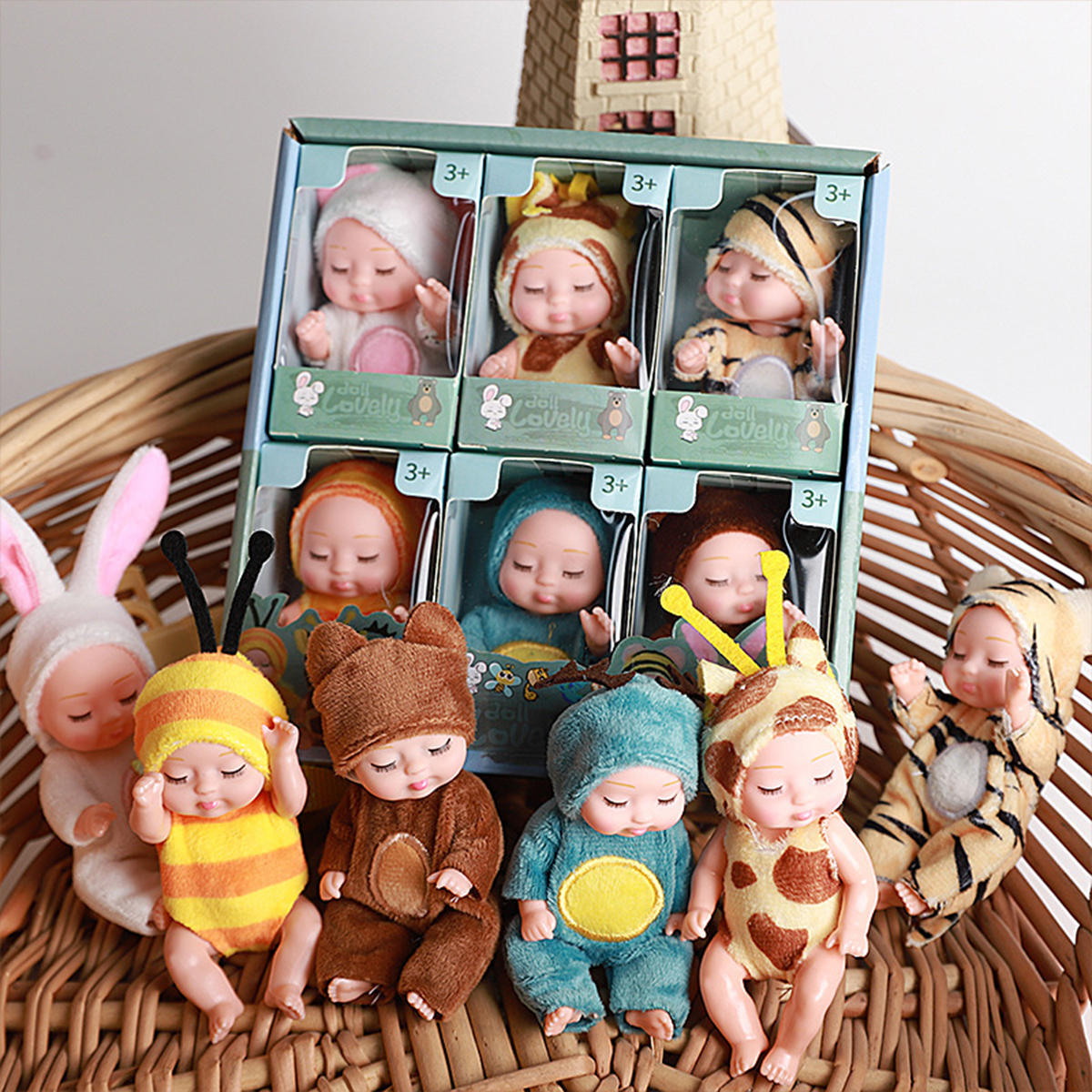 1/6PCS Mini Newborn Doll Rebir – Baby Clothing Gift Set Bewertung und Preis