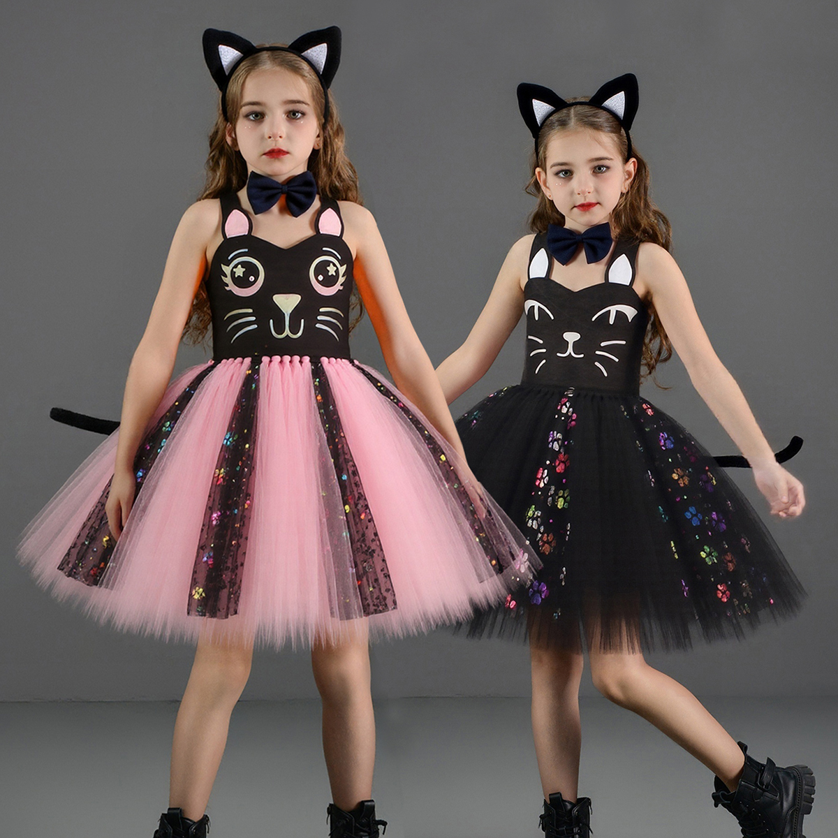 Pink Black Cat Tutu Dress for  – Baby Clothing For Girls Bewertung und Preis