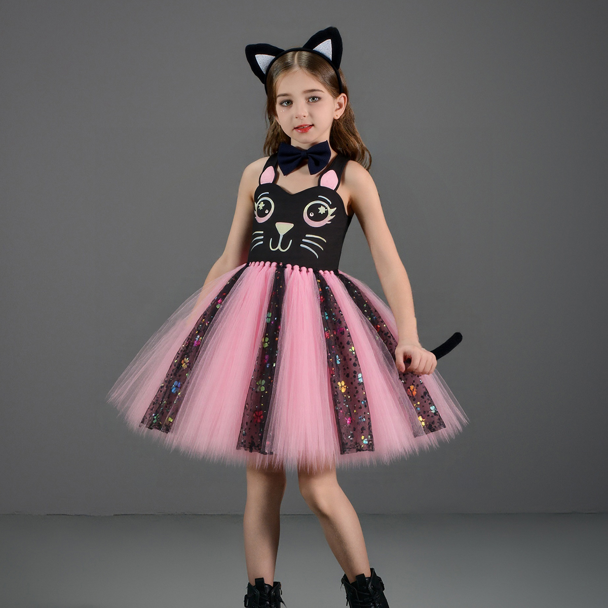 Pink Black Cat Tutu Dress for  – Baby Clothing For Girls Bewertung und Preis