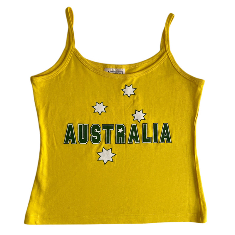Yellow Printed Y2k Clothes Vin – Baby Yellow Clothing Women Bewertung und Preis