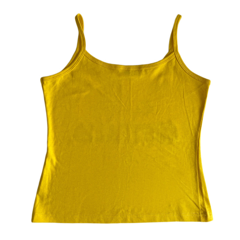 Yellow Printed Y2k Clothes Vin – Baby Yellow Clothing Women Bewertung und Preis