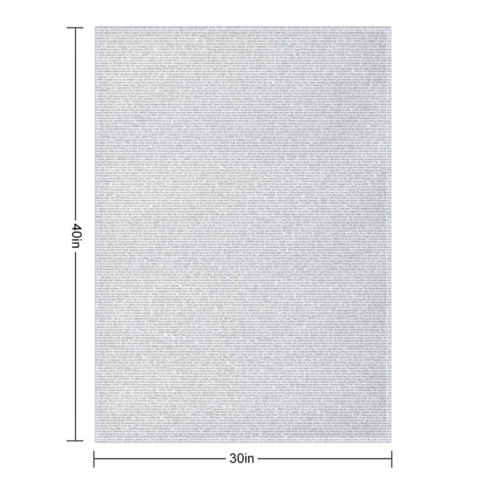 Jaws - Full Script Throw Blank – Fleece Sleep Bag Bewertung und Preis