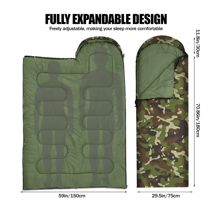 Dirt Proof Sleeping Bag Camouf – Fleece Sleep Bag Bewertung und Preis