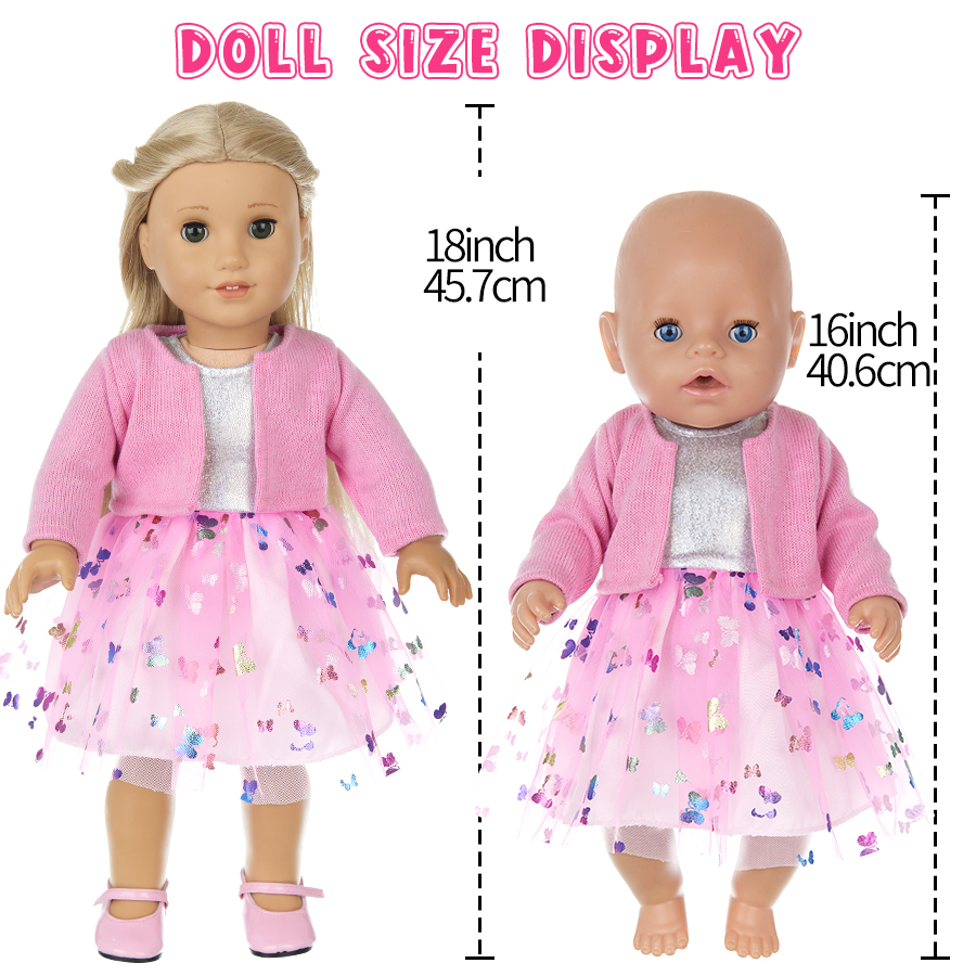 Doll Clothes for 16-18Inch 40- – Baby Clothing For Girls Bewertung und Preis