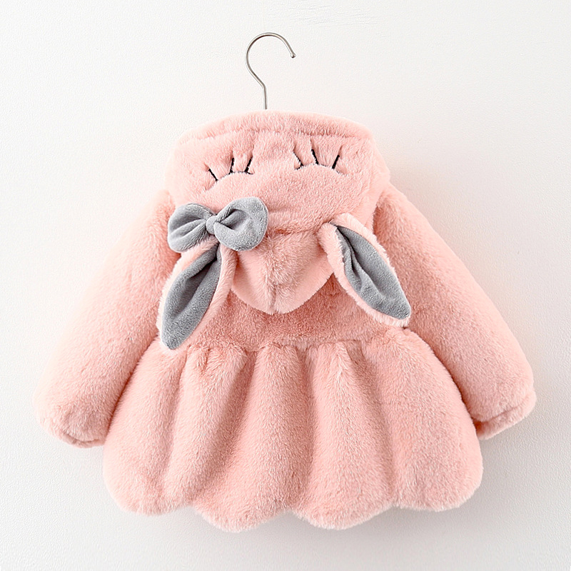 Cute Rabbit Ears Plush Baby Ja – Baby Xmas Clothing Bewertung und Preis