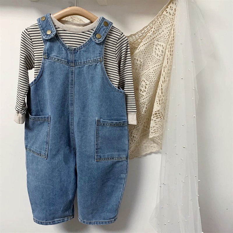Spring Autumn Baby Girls Boys  – Baby Overall Denim Bewertung und Preis