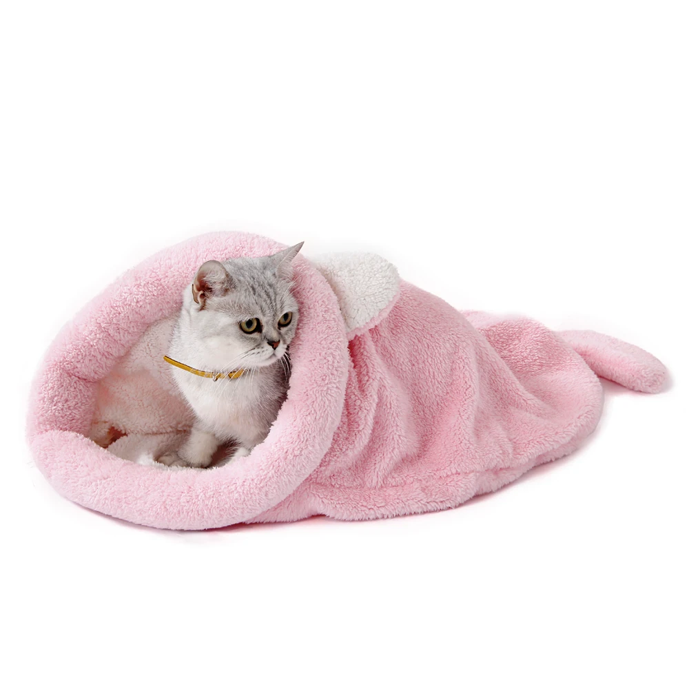 Warm Coral Fleece Cat Sleeping – Fleece Sleep Bag Bewertung und Preis
