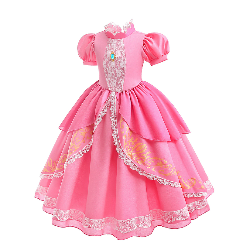 Peach Princess Dress Girl 2-10 – Baby Q Clothing Bewertung und Preis