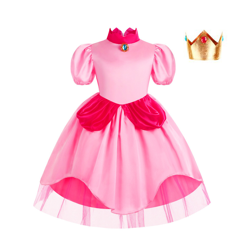Peach Princess Dress Girl 2-10 – Baby Q Clothing Bewertung und Preis