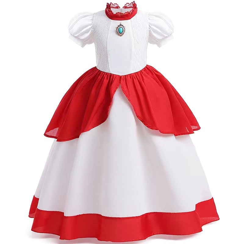 Peach Princess Dress Girl 2-10 – Baby Q Clothing Bewertung und Preis