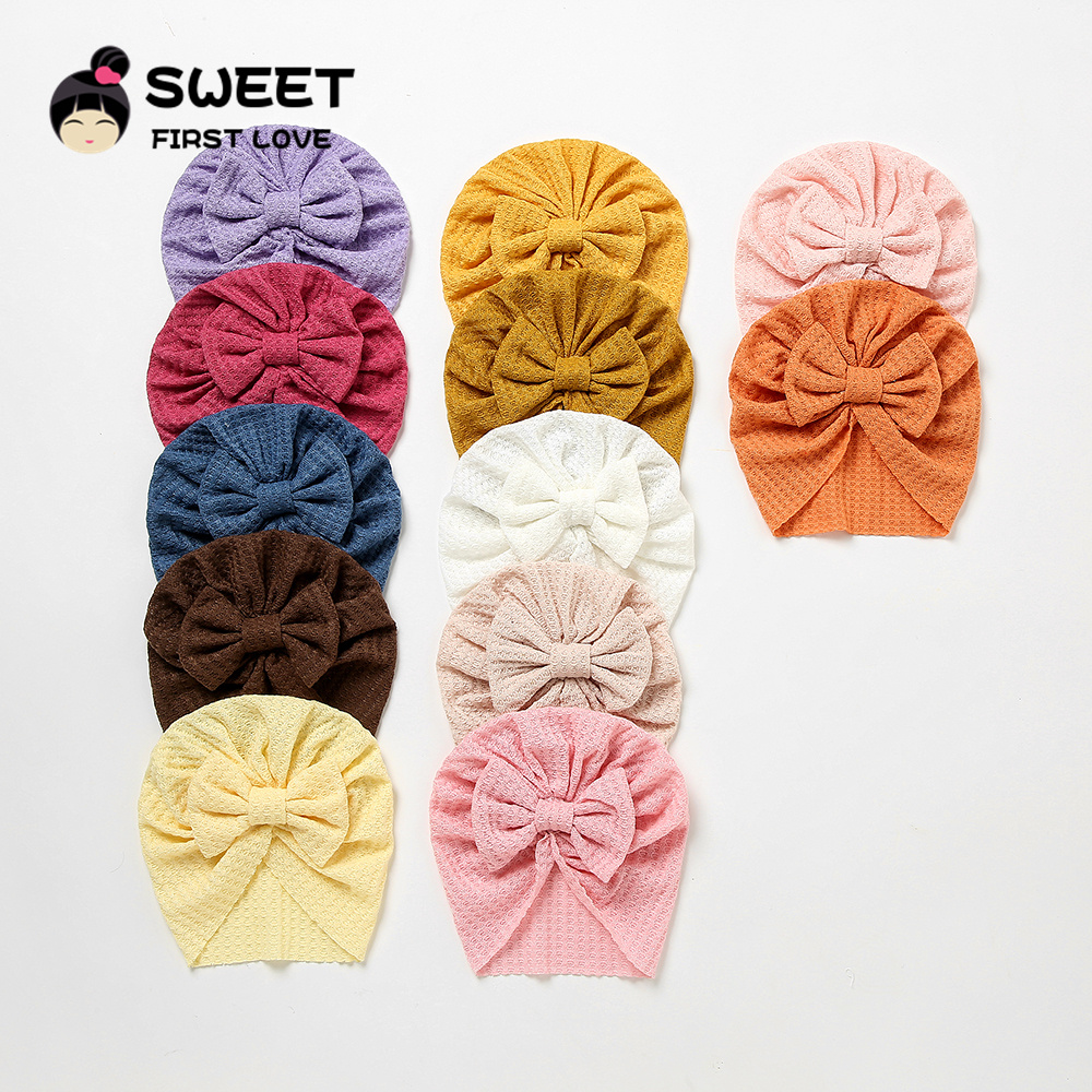 Waffle Bowknot Newborn Baby Gi – Baby Hat Beanie Bewertung und Preis