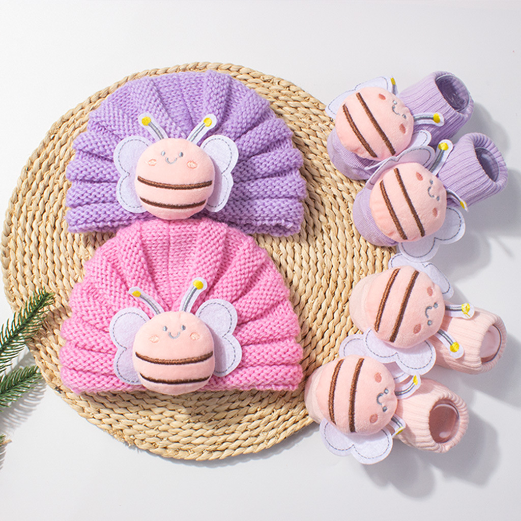 2Pcs/Set Baby Knitted Turban H – Baby Hat Beanie Bewertung und Preis