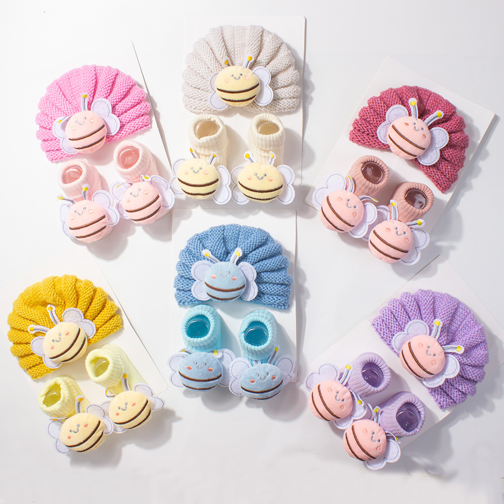 2Pcs/Set Baby Knitted Turban H – Baby Hat Beanie Bewertung und Preis